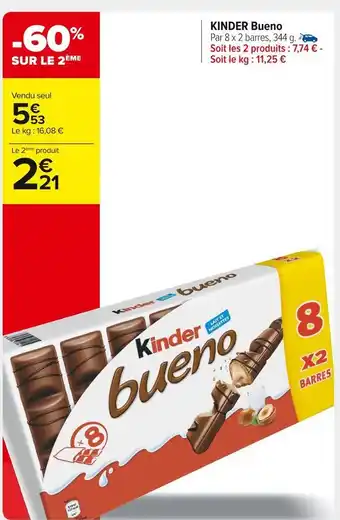 Carrefour Market Kinder kinder bueno offre