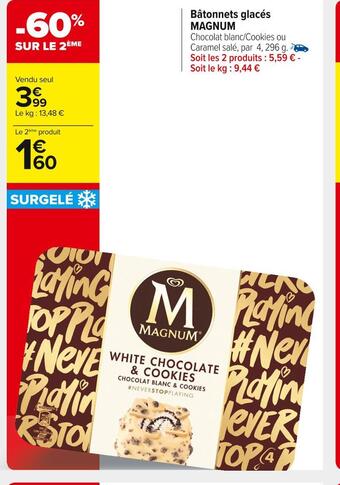 Carrefour Market Magnum bâtonnets glacés offre