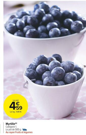 Carrefour Market Myrtille offre