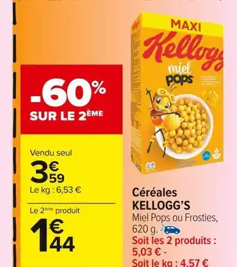 Carrefour Market Kellogg’s céréales offre
