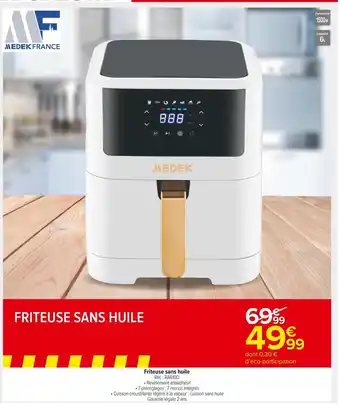 Carrefour Market Medek france friteuse sans huile offre