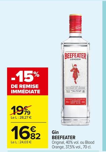 Carrefour Market Beefeater gin offre