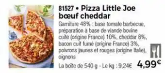 Thiriet Pizza little joe bœuf cheddar offre