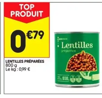 Leader Price Lentilles préparées offre