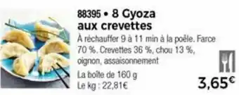 Thiriet 8 Gyoza aux crevettes offre