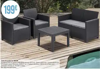 Salon de jardin bas milan