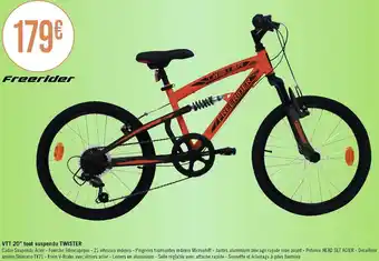Freerider vtt 20ââ tout suspendu twister
