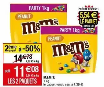 Migros Snacks m&m's offre