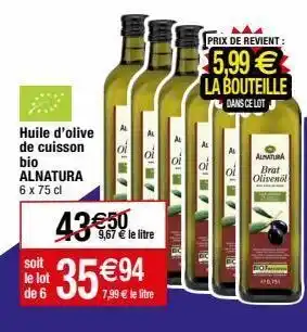 Migros Huile d'olive offre