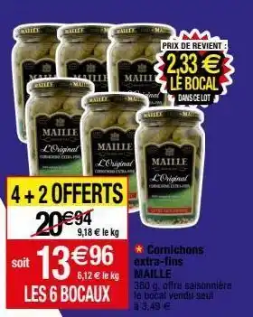 Migros Cornichons maille offre