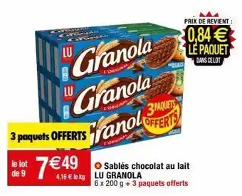 Migros Sablés lu offre