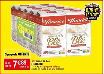 Migros Farine de blé francine offre