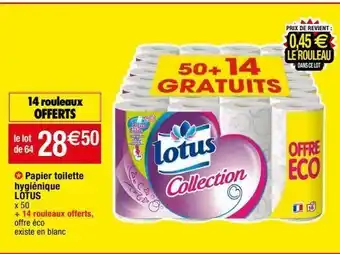 Migros Papier toilette lotus offre