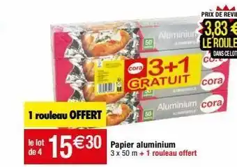 Migros Papier aluminium cora offre