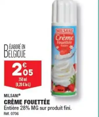 ALDI MILSANI CRÈME FOUETTÉE offre