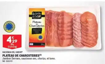 ALDI HACIENDA DEL SABOR PLATEAU DE CHARCUTERIES (C) offre