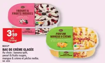 ALDI MUCCI BAC DE CRÈME GLACÉE offre