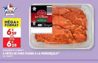 ALDI BOUCHERIE ST-CLÉMENT 6 CÔTES DE PORC ÉCHINE À LA PROVENÇALE(A) offre