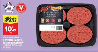ALDI BOUCHERIE ST-CLÉMENT 8 STEAKS HACHÉS FAÇON BOUCHÈRE (4) offre
