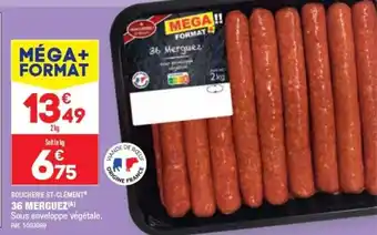 ALDI BOUCHERIE ST-CLÉMENT 36 MERGUEZ(A) offre