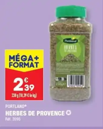 ALDI PORTLAND HERBES DE PROVENCE Réf. 2095 offre
