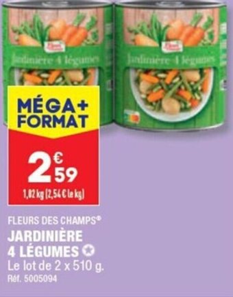 ALDI FLEURS DES CHAMPS* JARDINIÈRE 4 LÉGUMES offre