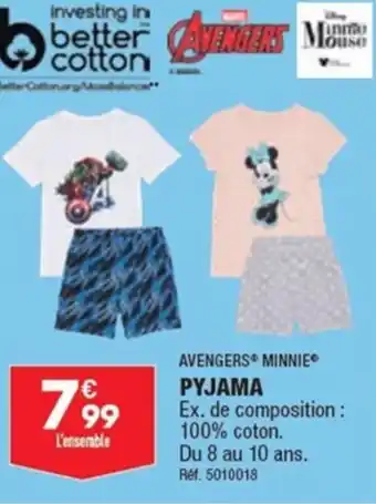 ALDI AVENGERS MINNIEⓇ PYJAMA offre