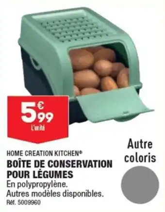 ALDI BOÎTE DE CONSERVATION POUR LÉGUMES offre