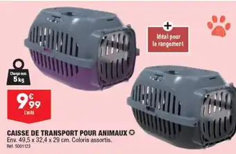 ALDI CAISSE DE TRANSPORT POUR ANIMAUX offre