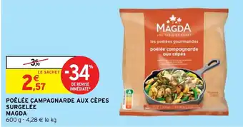 Intermarché Hyper POÊLÉE CAMPAGNARDE AUX CÈPES SURGELÉE MAGDA offre