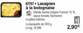 Thiriet Lasagnes à la bolognaise offre