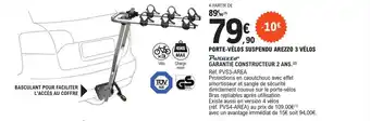 PORTE-VÉLOS SUSPENDU AREZZO 3 VÉLOS