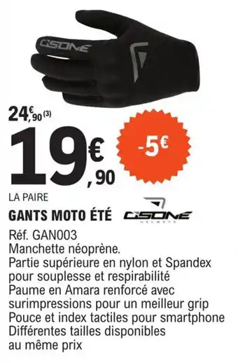 E.Leclerc L'Auto GANTS MOTO ÉTÉ offre