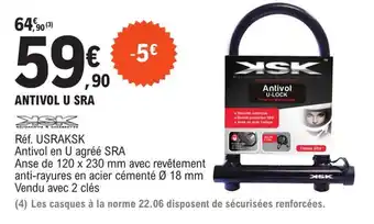 E.Leclerc L'Auto ANTIVOL U SRA offre