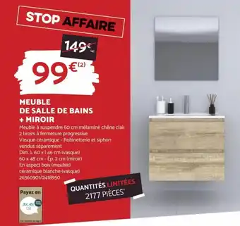 Bricomarché MEUBLE DE SALLE DE BAINS offre