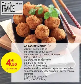 Intermarché Hyper ACRAS DE MORUE offre