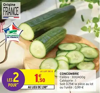 Intermarché Hyper CONCOMBRE offre