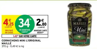 Intermarché Hyper CORNICHONS MINI L'ORIGINAL offre