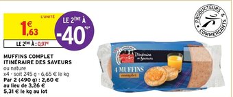 Intermarché Hyper MUFFINS COMPLET ITINÉRAIRE DES SAVEURS offre