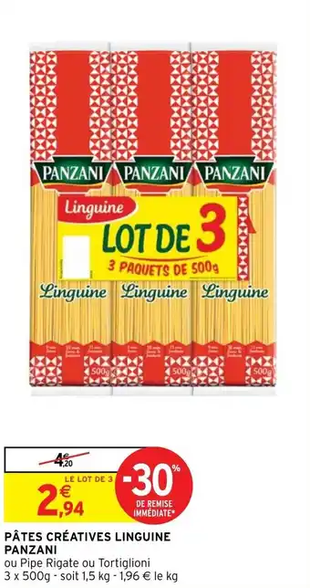 Intermarché Hyper PÂTES CRÉATIVES LINGUINE PANZANI offre