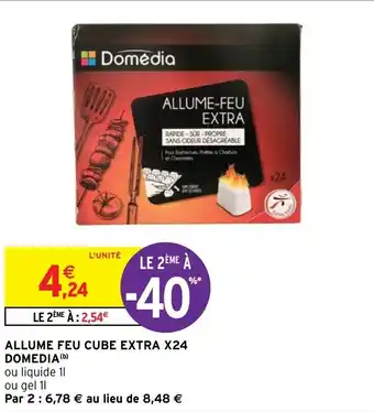 Intermarché Hyper ALLUME FEU CUBE EXTRA X24 DOMEDIA (b) offre