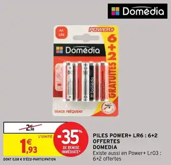 Intermarché Hyper PILES POWER+ LR6: 6+2 OFFERTES offre