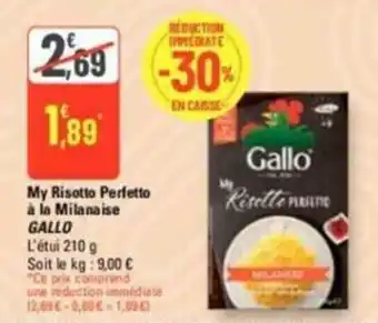 My Risotto Perfetto Ă la Milanaise GALLO