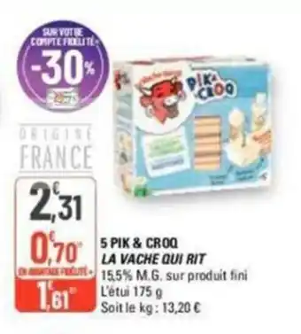 G20 5 PIK & CROQ LA VACHE QUI RIT offre