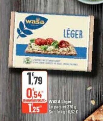 G20 wasa LÉGER offre