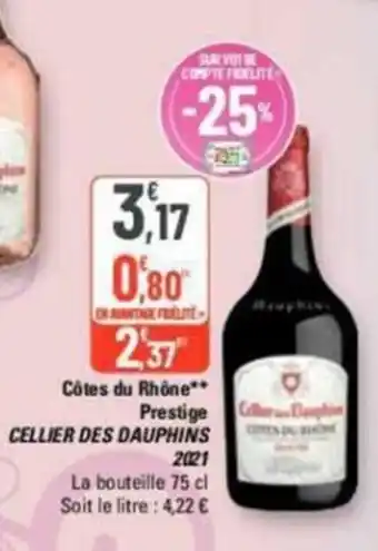 G20 Côtes du Rhône** offre