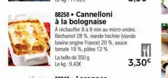 Thiriet Cannelloni a La Bolognaise offre