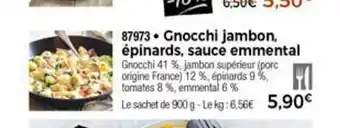 Thiriet Gnocchi Jambon, épinards, Sauce Emmental offre