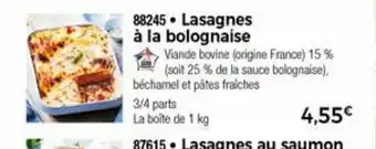 Thiriet Lasagnes a La Bolognaise offre