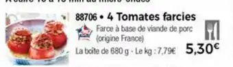 Thiriet 4 Tomates Farcies offre